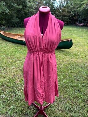 Molly Bracken lined halter dress